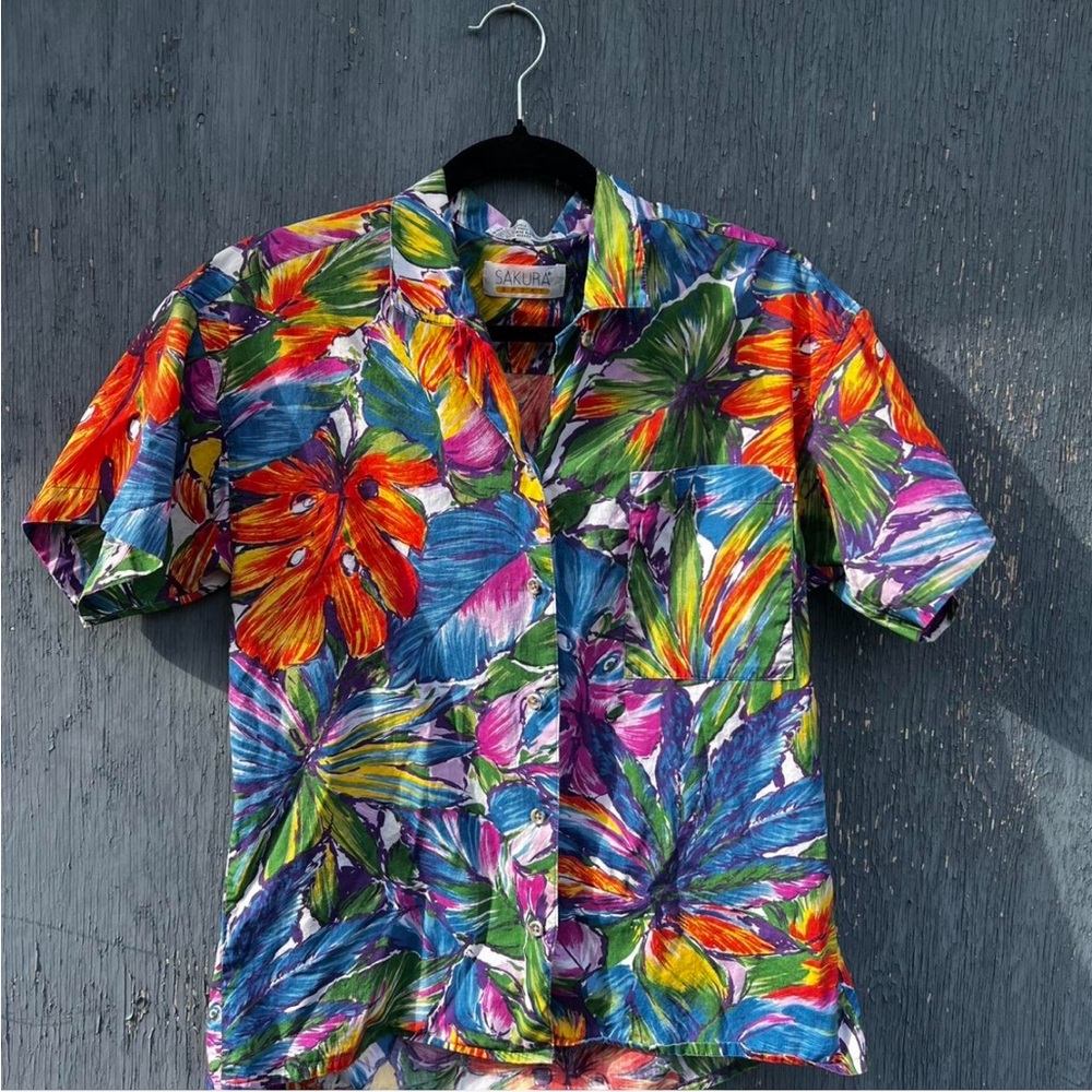 Sakura Multicolor Tropical Men's Shirt